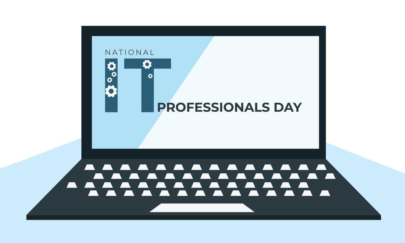 National IT Professionals Day. background, banner, card, poster, template. illustration. vector