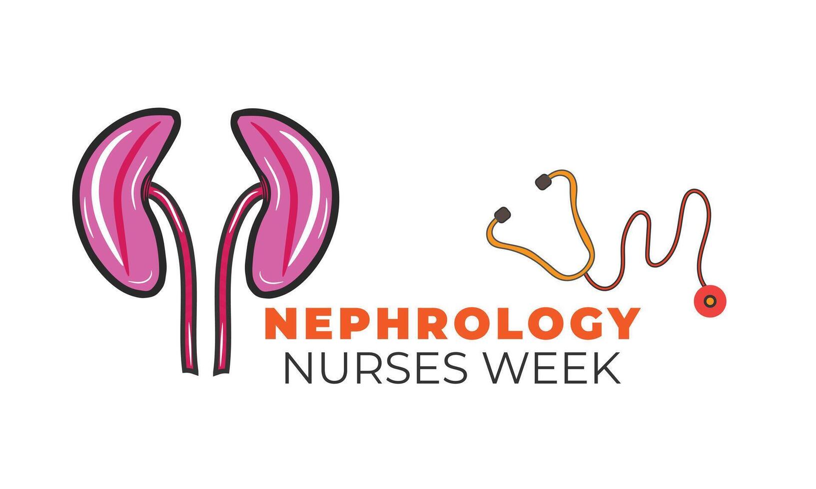 Nephrology Nurses week. background, banner, card, poster, template