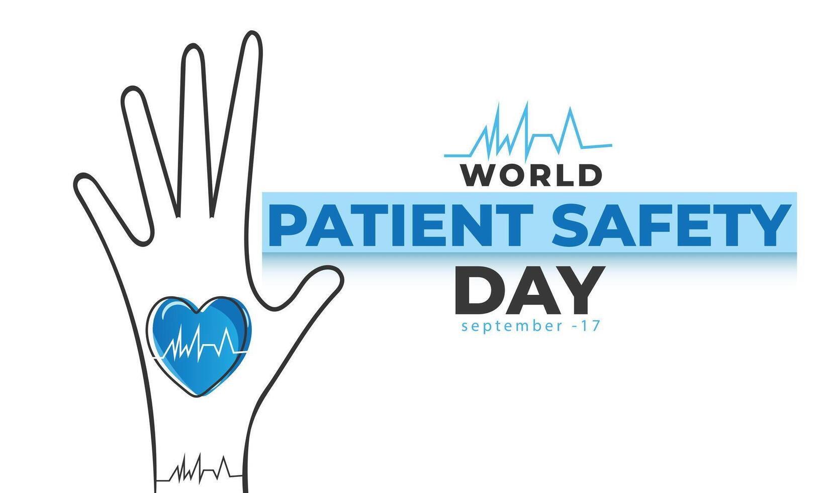World Patient Safety Day. background, banner, card, poster, template. illustration. vector