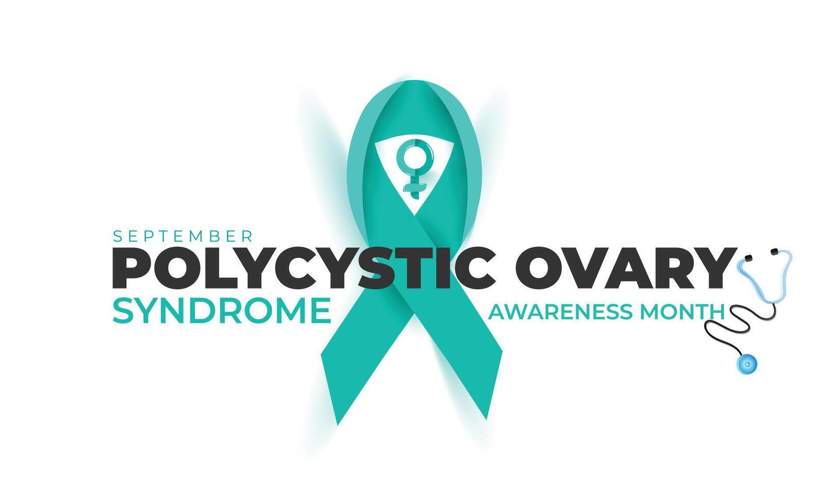 Polycystic Ovary Syndrome awareness month. background, banner, card, poster, template. illustration. vector
