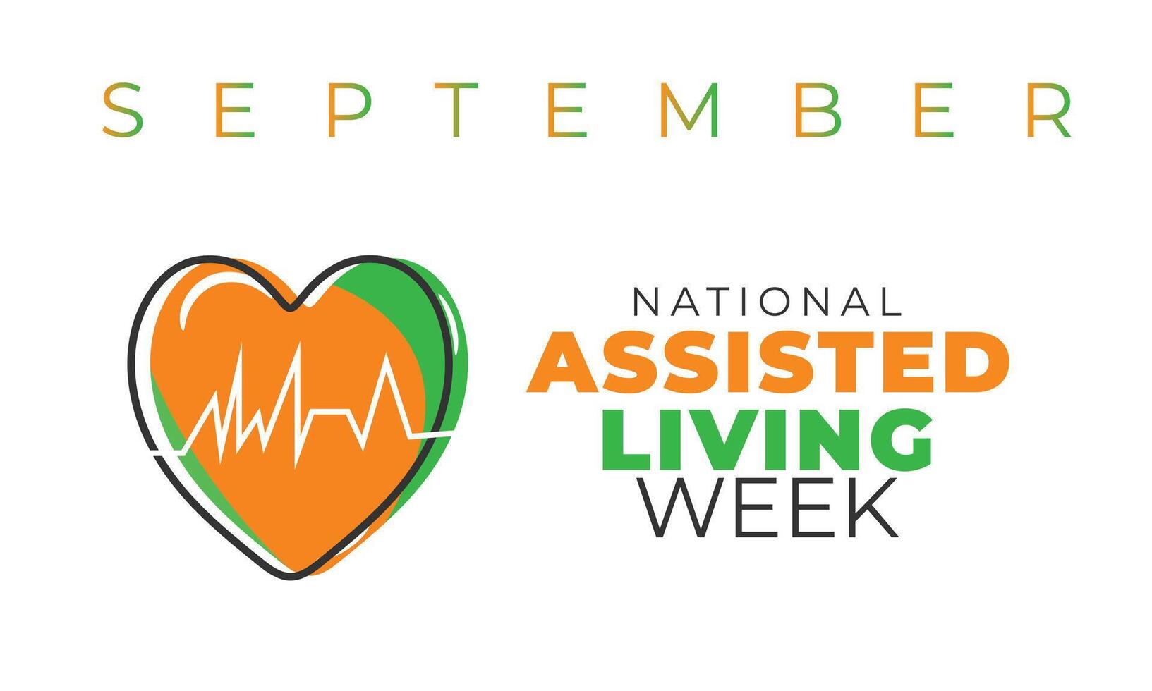National Assisted living week. background, banner, card, poster, template. illustration