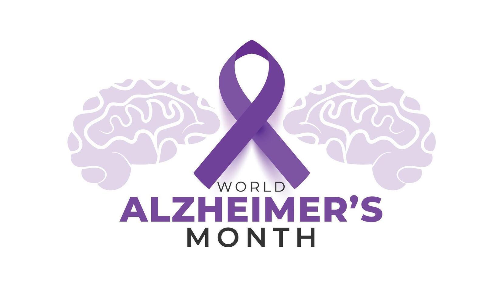 World Alzheimer's month. background, banner, card, poster, template. illustration. vector