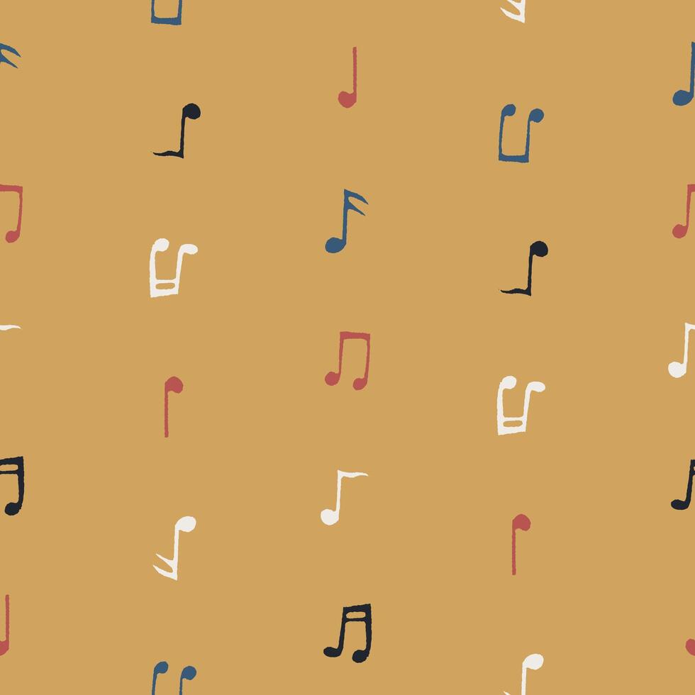 Bunch of Music Seamless Pattern illustration Design vector