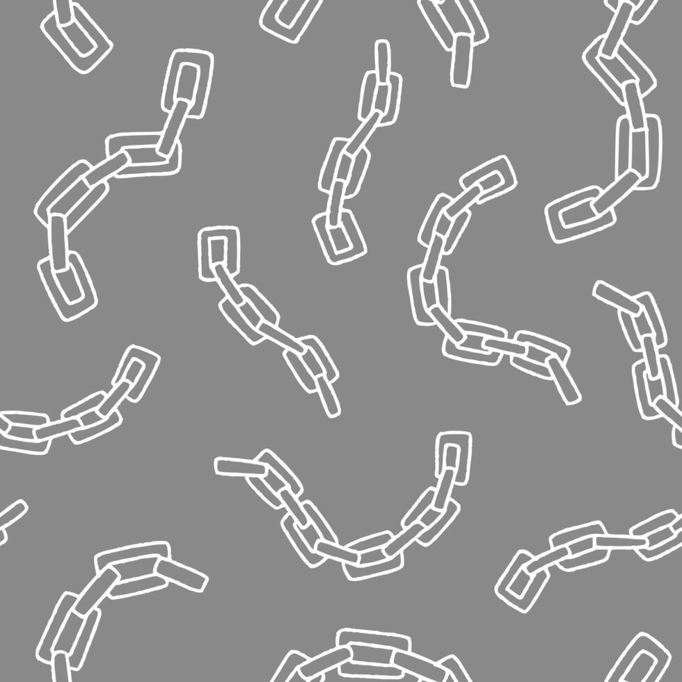 Outline Chain Seamless Pattern illustration for Print, Wallpaper, Decoration. vector