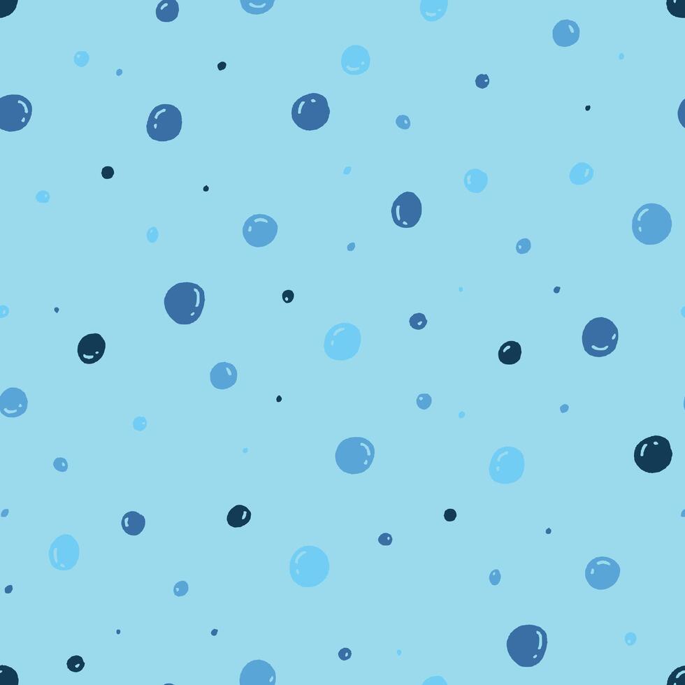 Bubble Underwater Seamless Pattern illustration for Print, Wallpaper, Decoration. vector