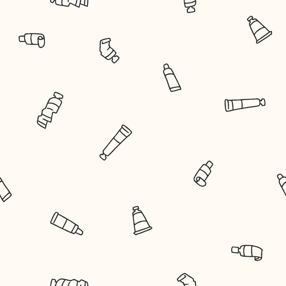 Outline Bunch of Tube Seamless Pattern illustration Design vector