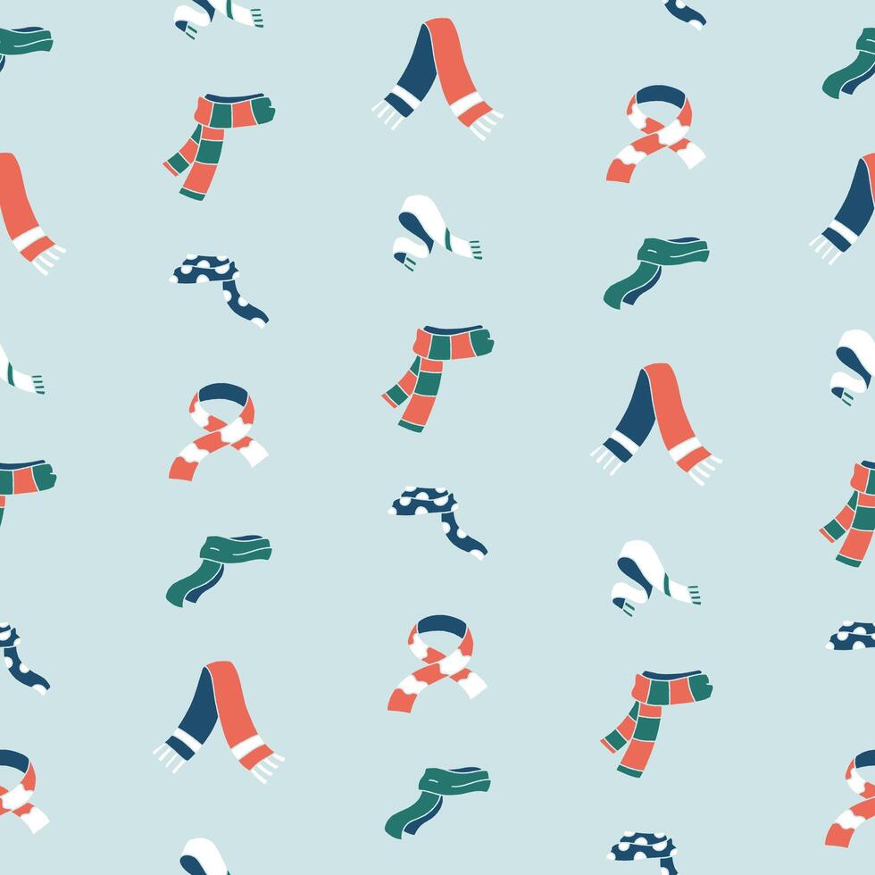 Collection of Scarf Seamless Pattern illustration for Print, Wallpaper, Decoration. vector