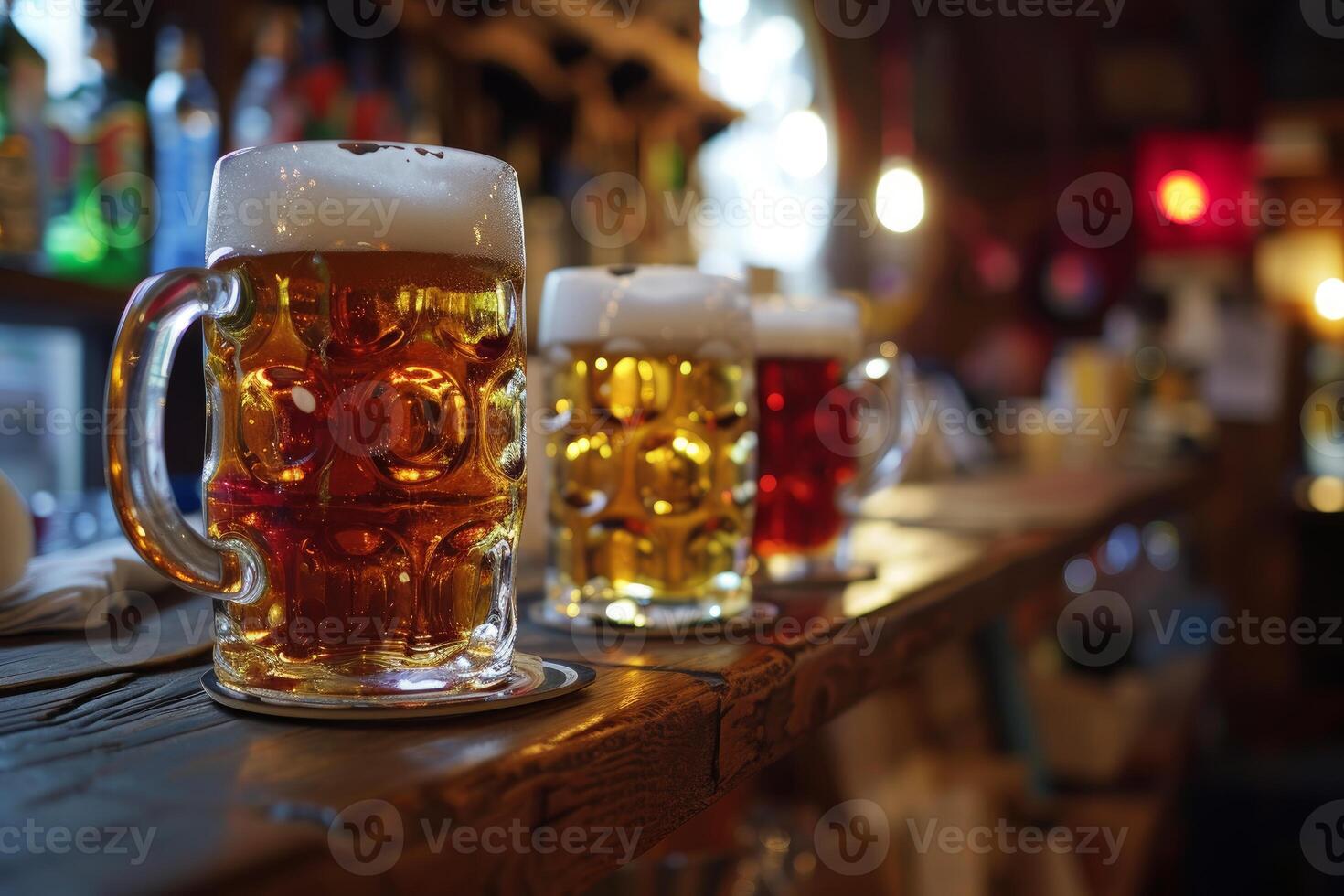 Inviting Beer butter mug bar. Generate Ai photo