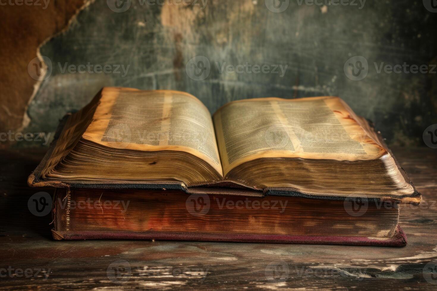 Revered Bible book ancient. Generate Ai photo