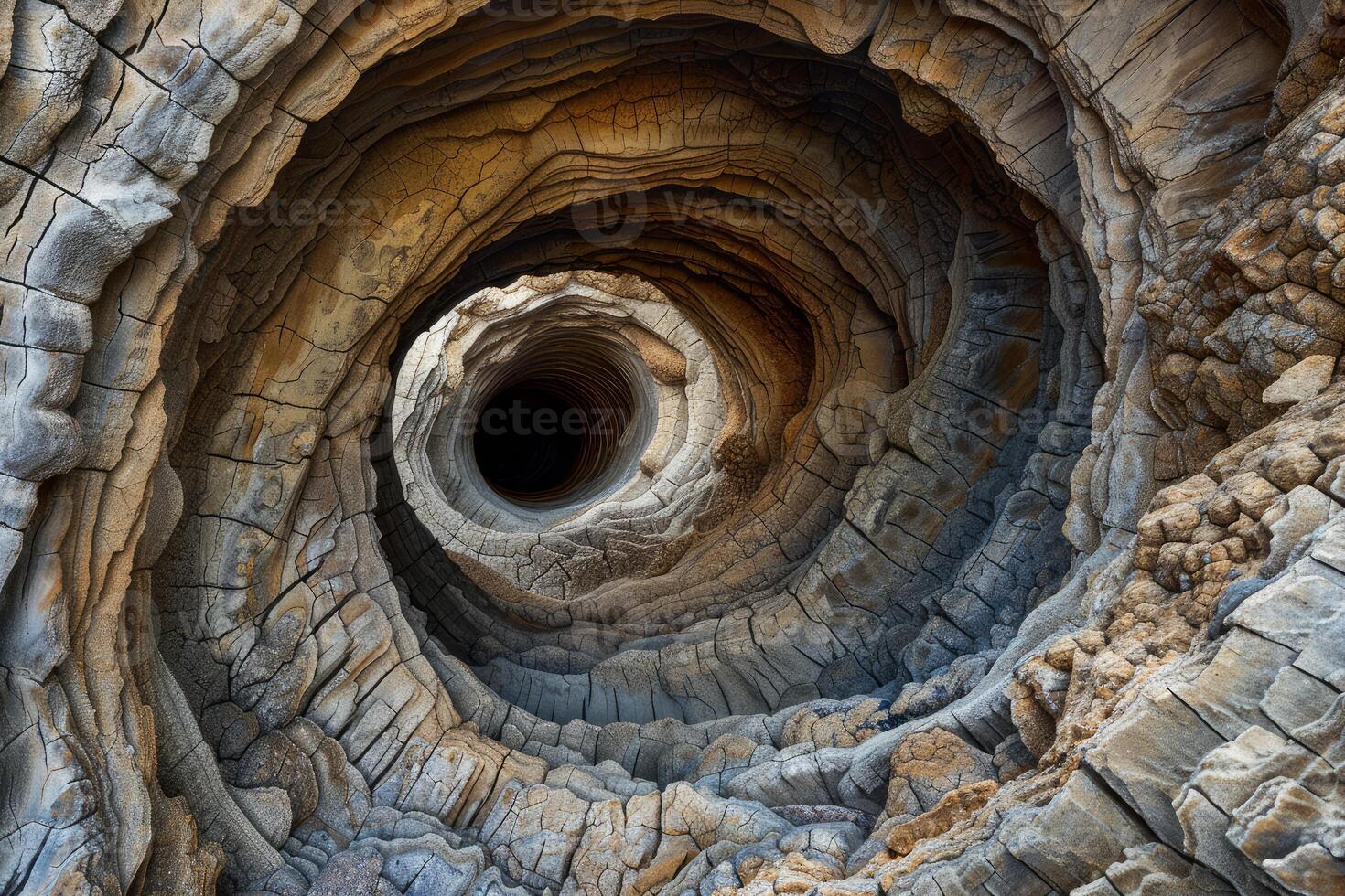 Majestic geological formation a view into the abyss photo