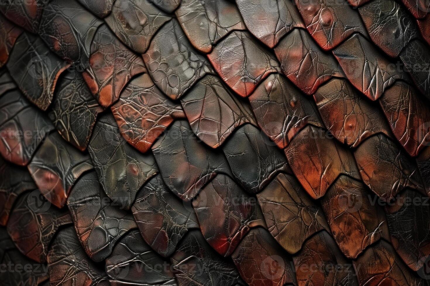 Textured dragon scales pattern background photo