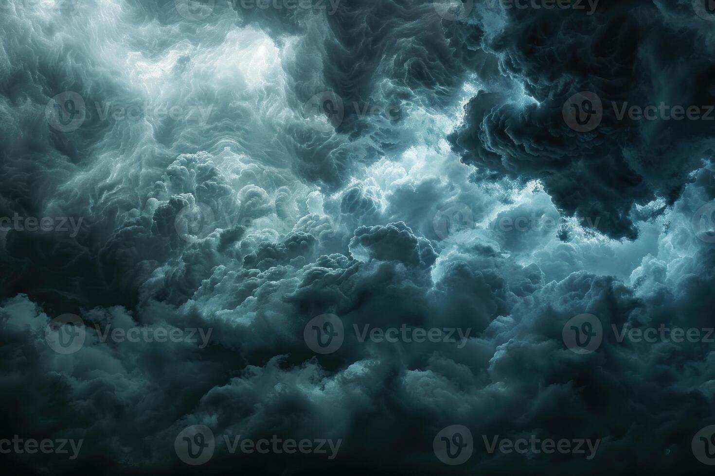 The powerful image captures the intense formation of storm clouds, evoking a sense of awe and foreboding photo