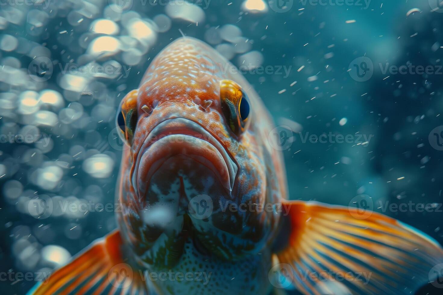 Close up of a tropical fish underwater photo