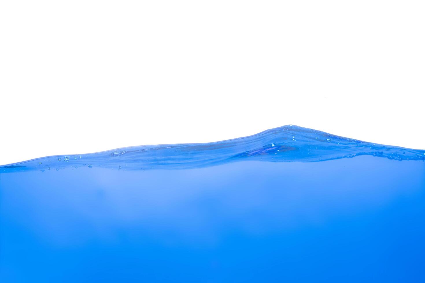 Clean blue water wave photo