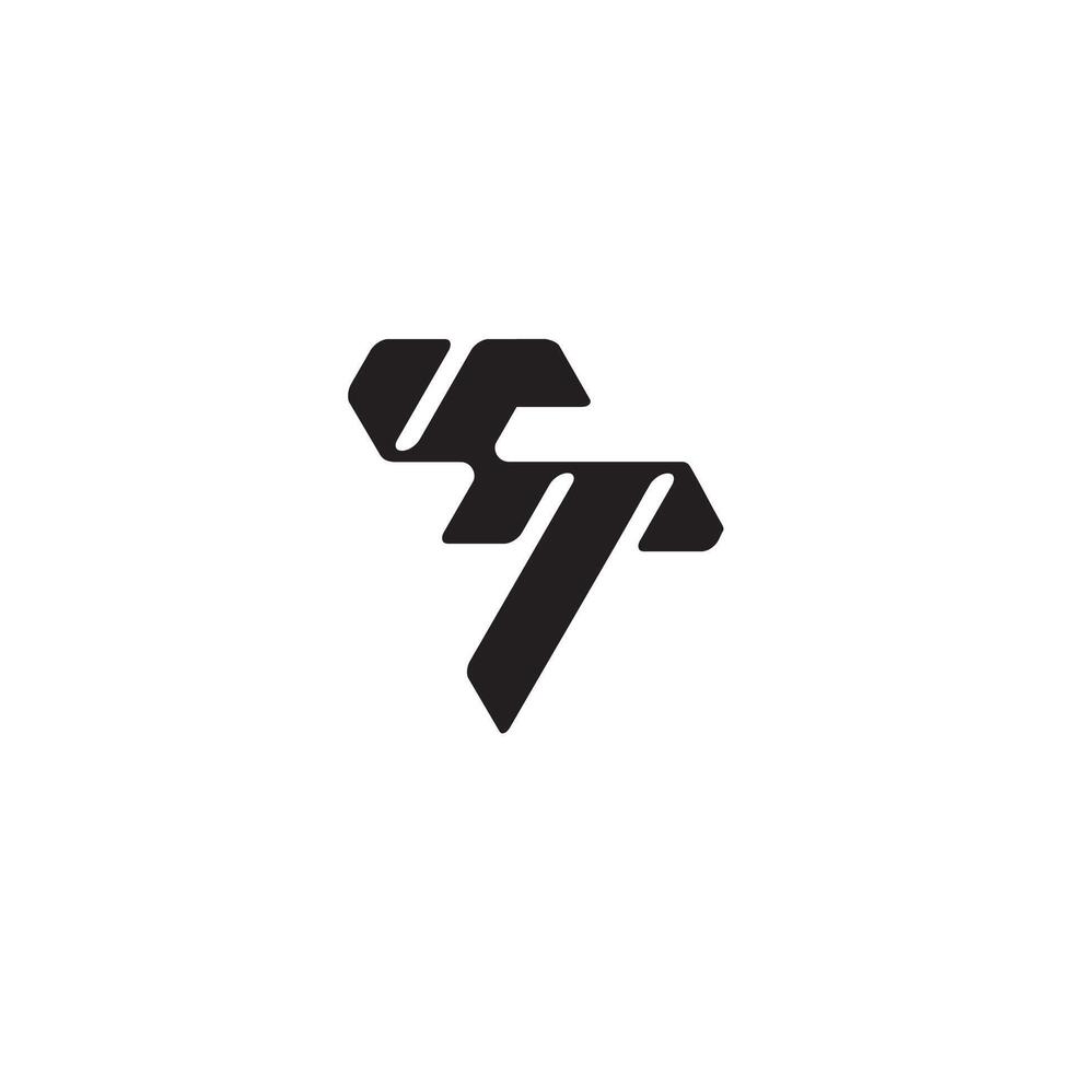 dynamic and cool design TV monogram initial logo letter esport concept vector