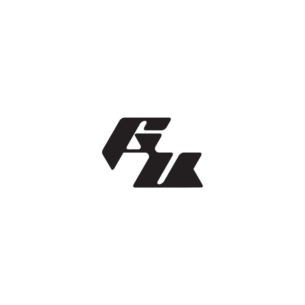 dynamic and cool design UG monogram initial logo letter esport concept vector