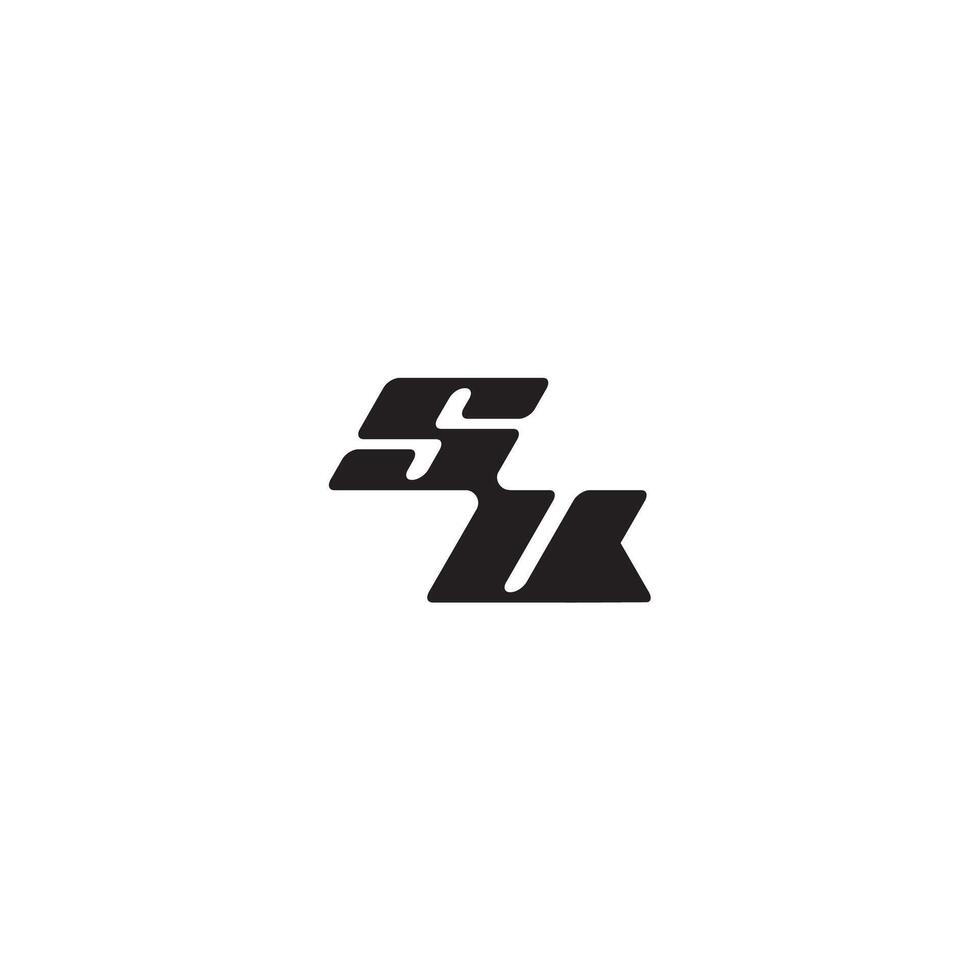 dynamic and cool design US monogram initial logo letter esport concept vector