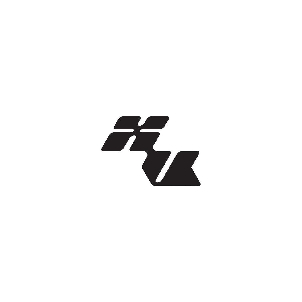 dynamic and cool design VX monogram initial logo letter esport concept vector