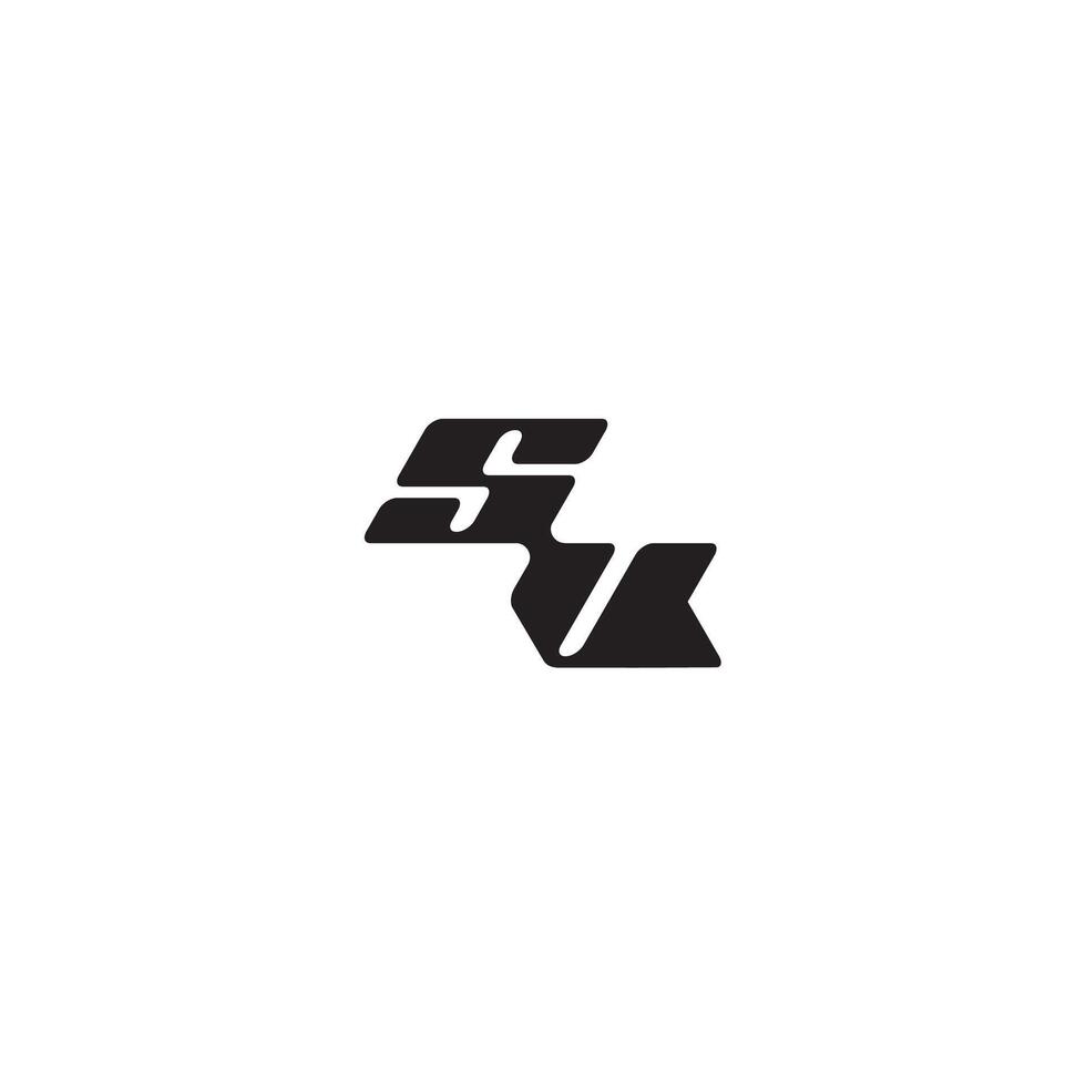 dynamic and cool design VS monogram initial logo letter esport concept vector