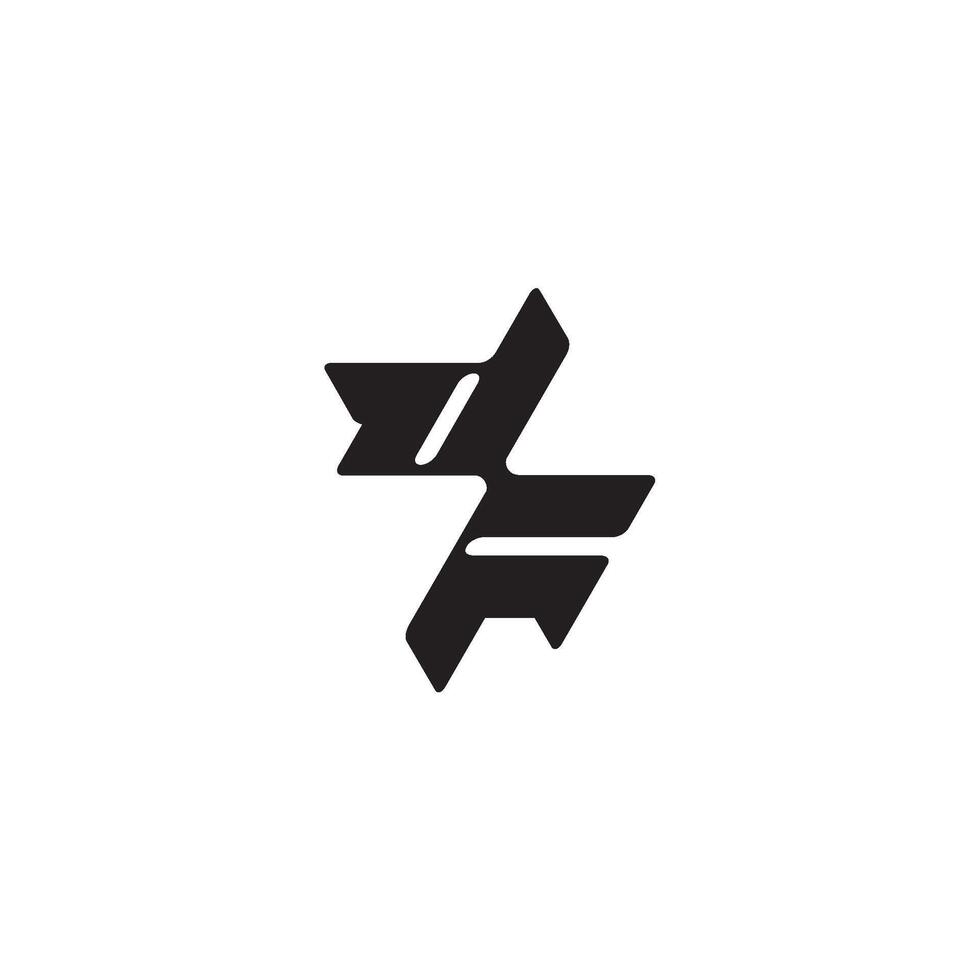 esport concept FD dynamic and cool design monogram initial logo letter vector