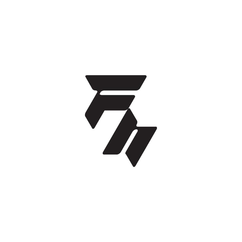 esport concept monogram initial logo letter dynamic and cool design HF vector