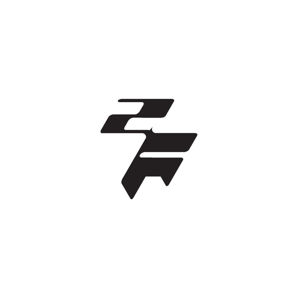 esport concept FZ dynamic and cool design monogram initial logo letter vector