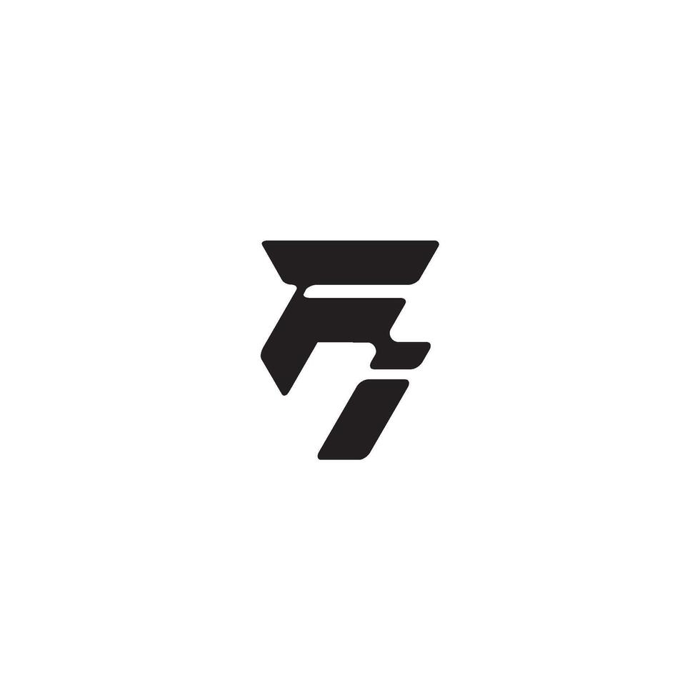 esport concept monogram initial logo letter dynamic and cool design IF vector