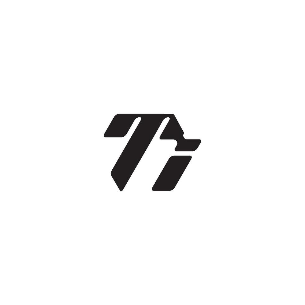 esport concept monogram initial logo letter dynamic and cool design IT vector