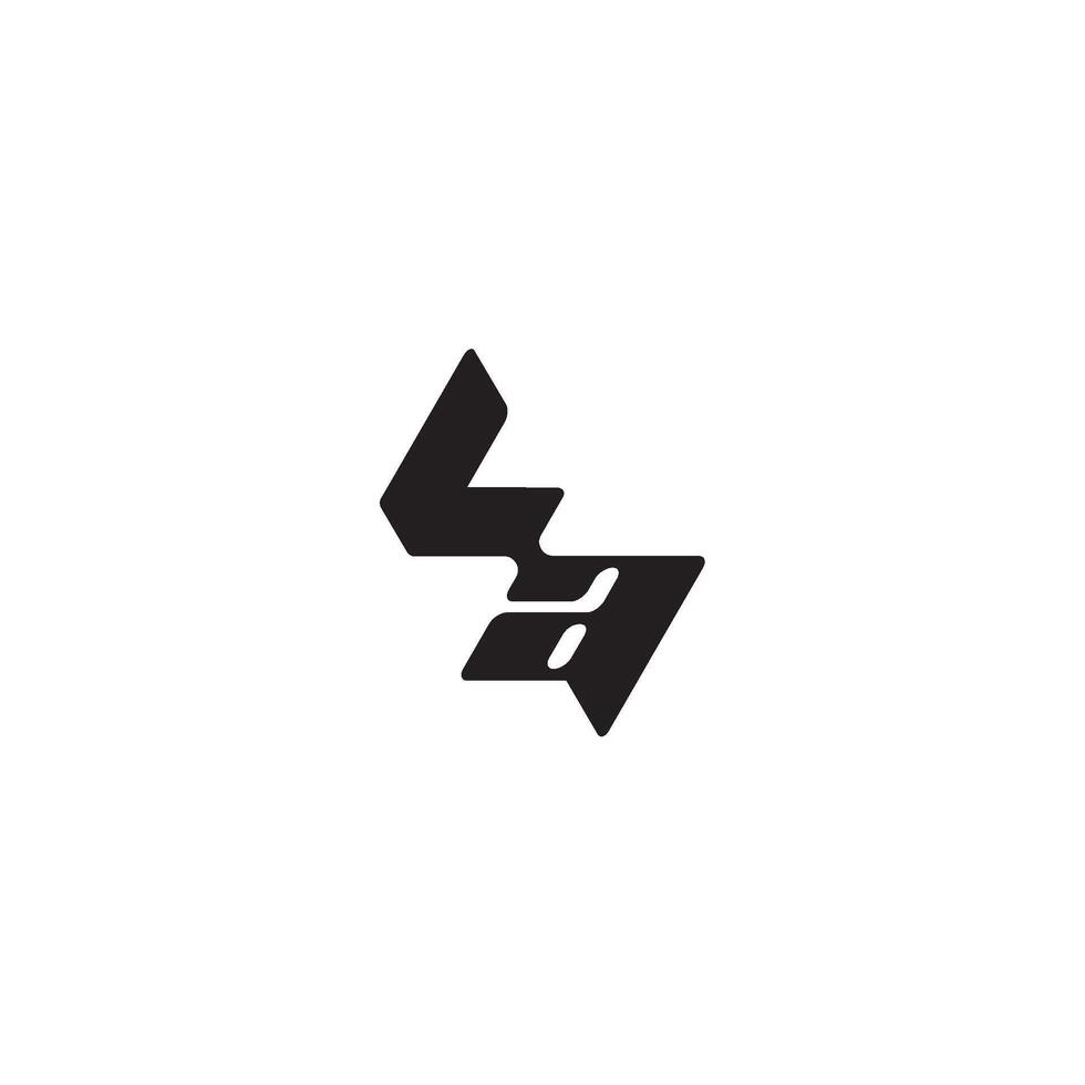 monogram initial logo dynamic and cool design AL esport concept letter vector