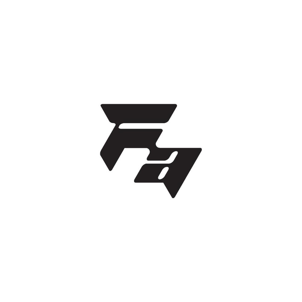 monogram initial logo dynamic and cool design AF esport concept letter vector