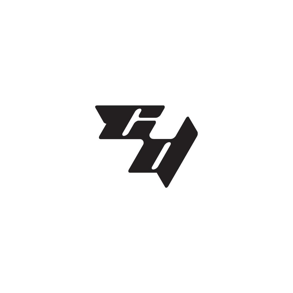 monogram initial logo dynamic and cool design DC esport concept letter vector