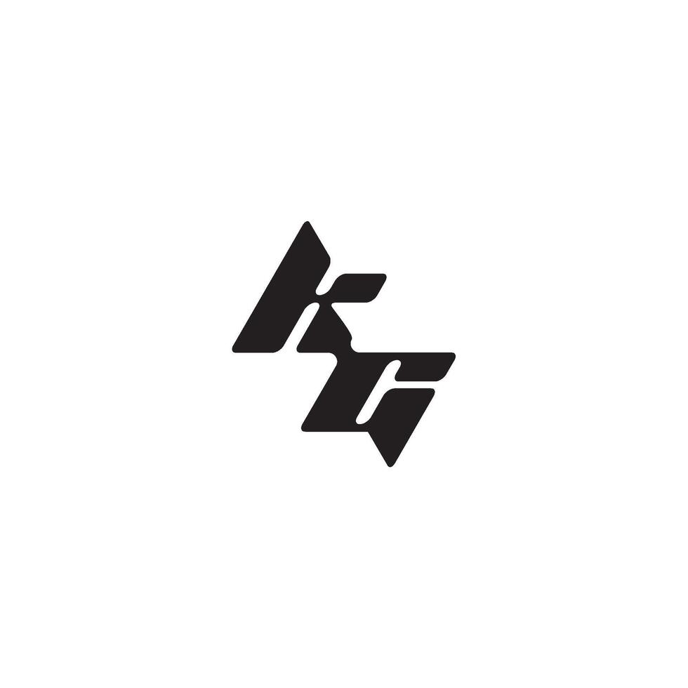 monogram initial logo dynamic and cool design CK esport concept letter vector