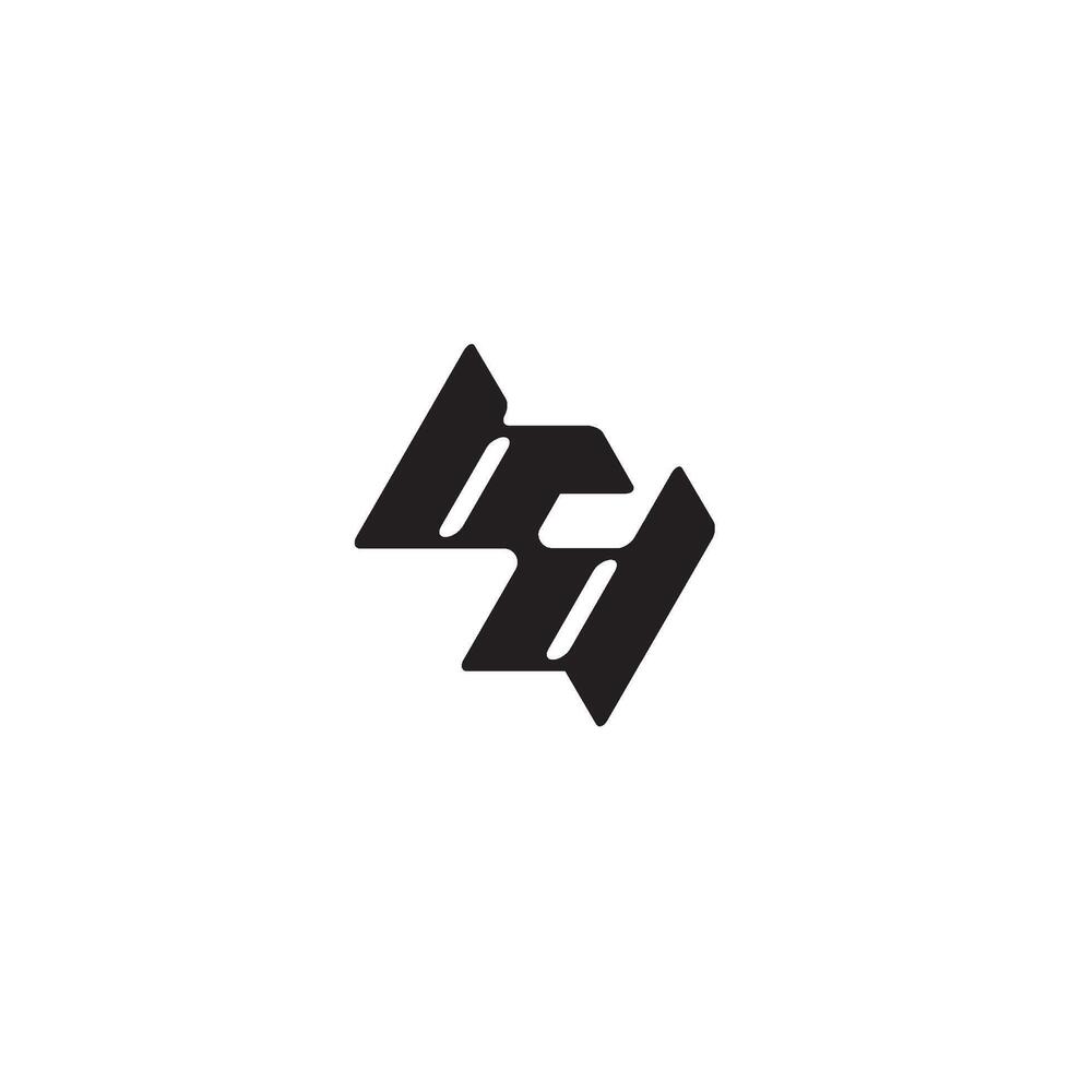 monogram initial logo dynamic and cool design DB esport concept letter vector