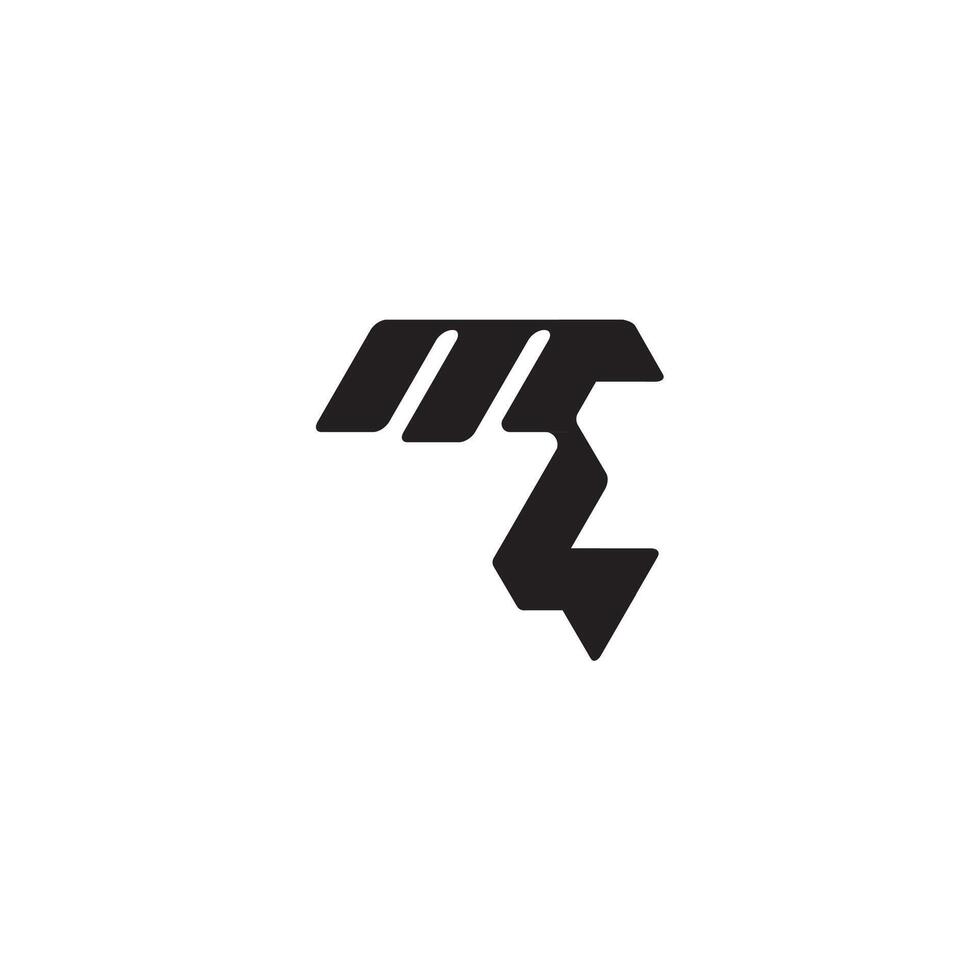 monogram initial logo dynamic and cool design LM esport concept letter vector