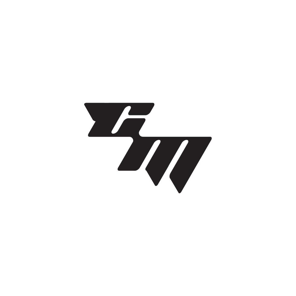 monogram initial logo dynamic and cool design MC esport concept letter vector