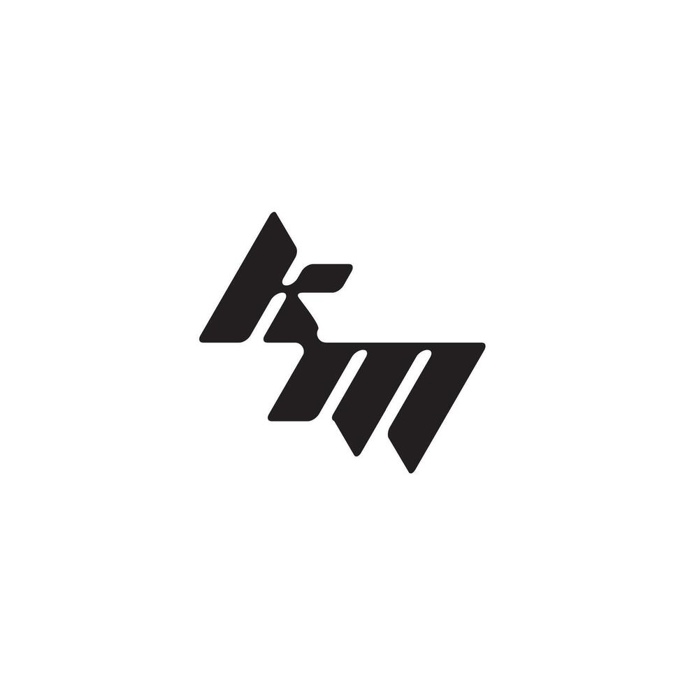 monogram initial logo dynamic and cool design MK esport concept letter vector