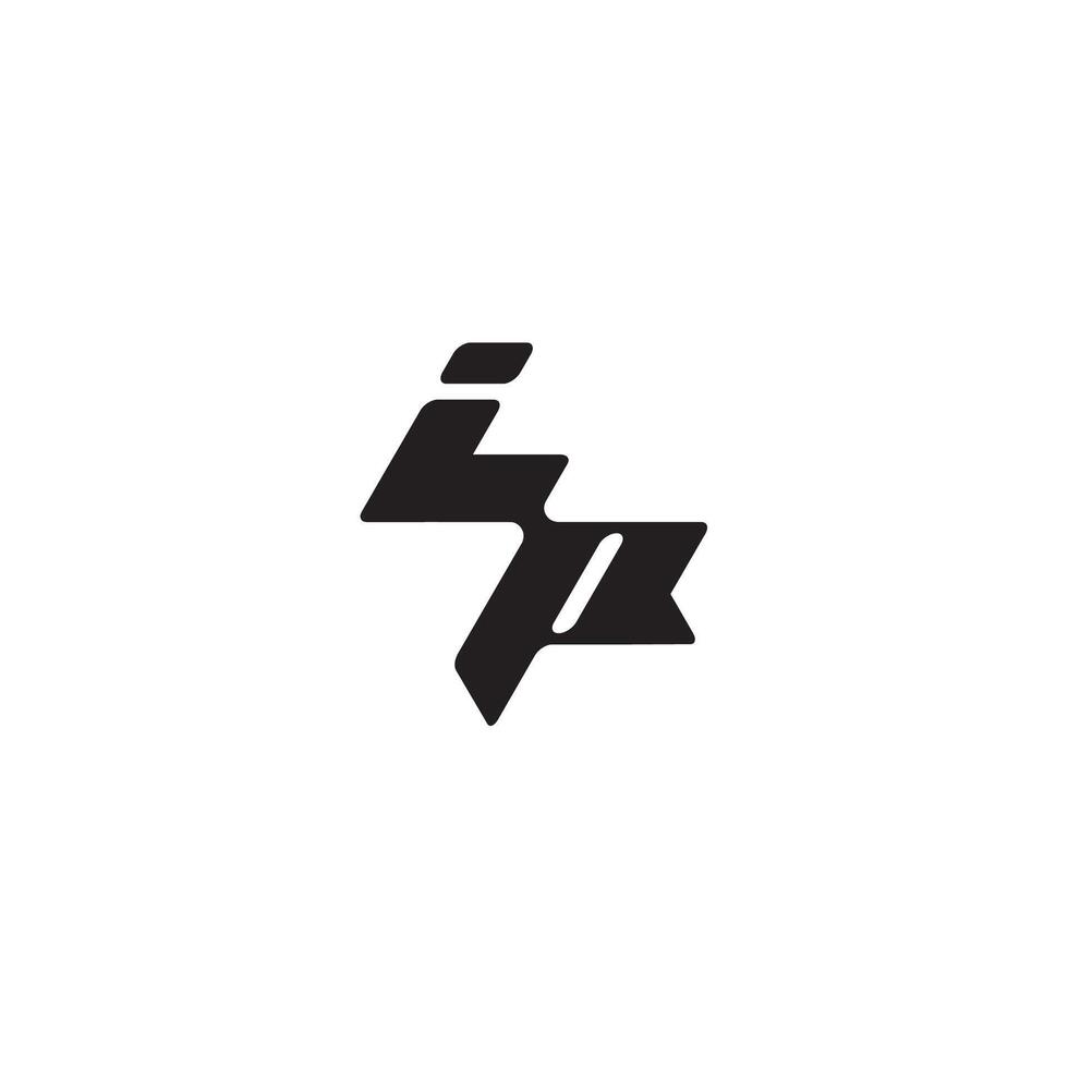 monogram initial logo dynamic and cool design PI esport concept letter vector