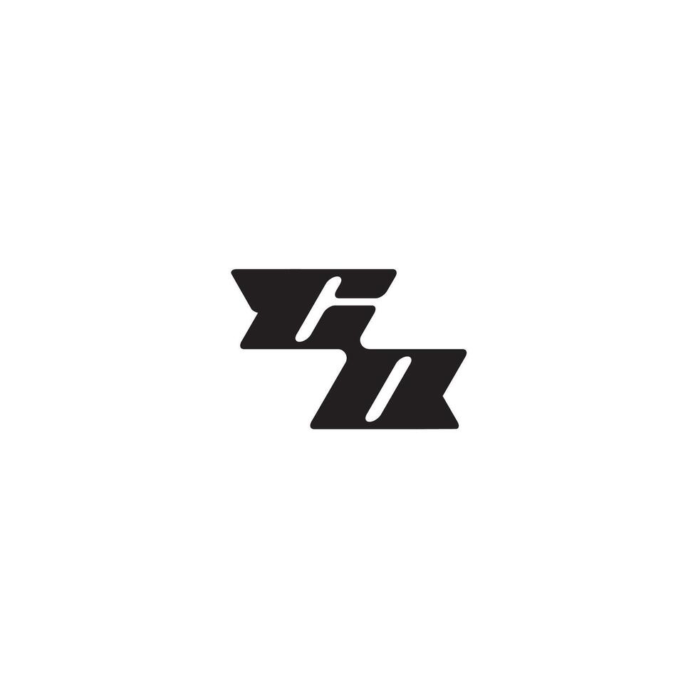 monogram initial logo dynamic and cool design OC esport concept letter vector