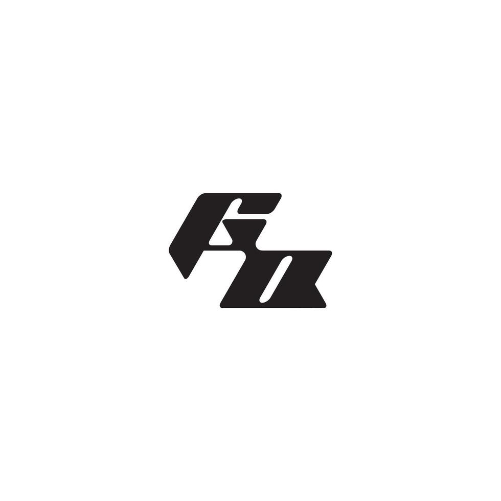 monogram initial logo dynamic and cool design OG esport concept letter vector