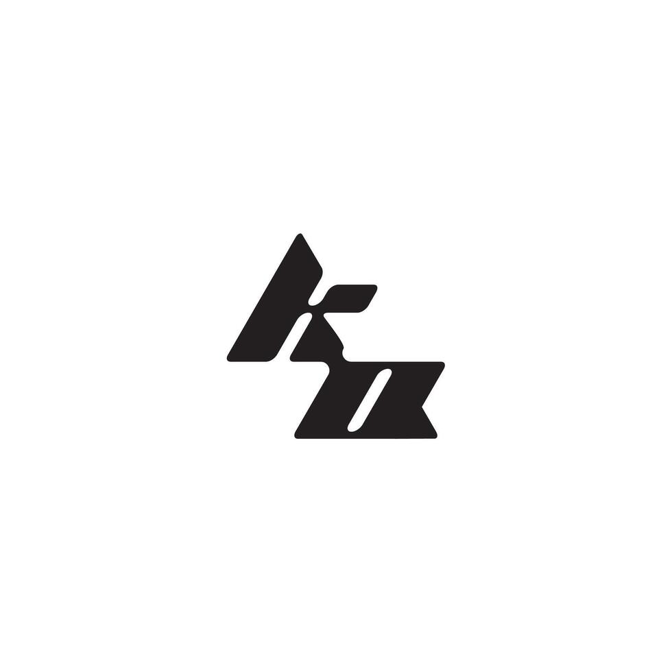 monogram initial logo dynamic and cool design OK esport concept letter vector