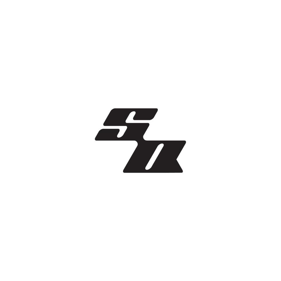 monogram initial logo dynamic and cool design OS esport concept letter vector