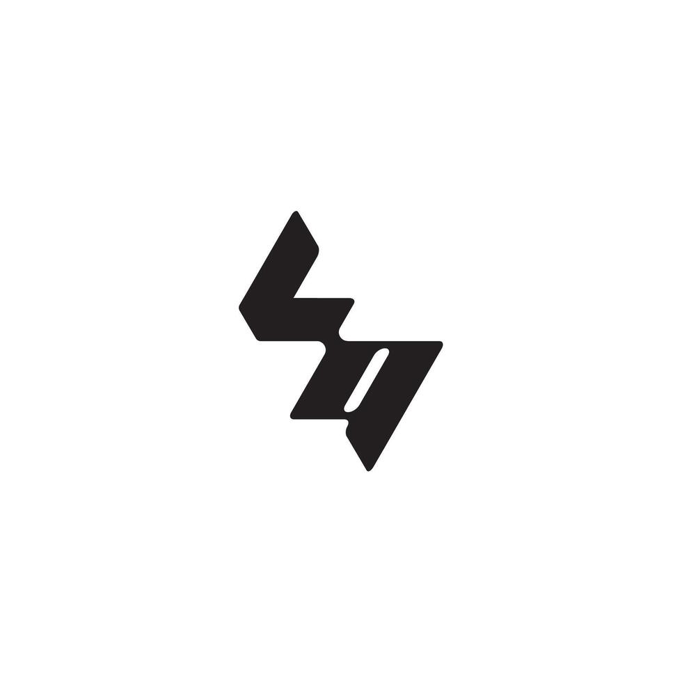 monogram initial logo dynamic and cool design QL esport concept letter vector