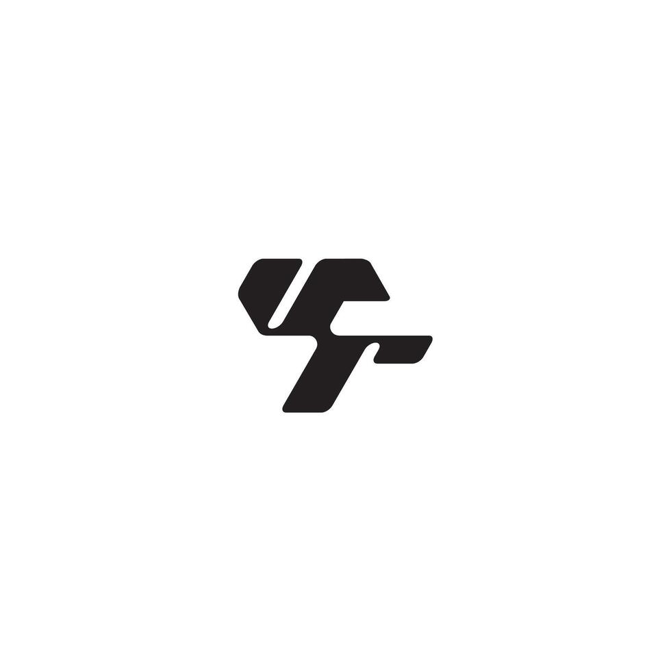 monogram initial logo dynamic and cool design RV esport concept letter vector