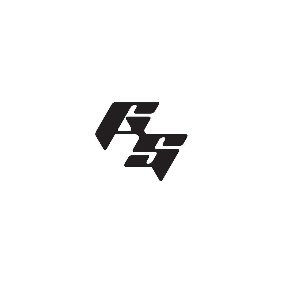 monogram initial logo dynamic and cool design SG esport concept letter vector