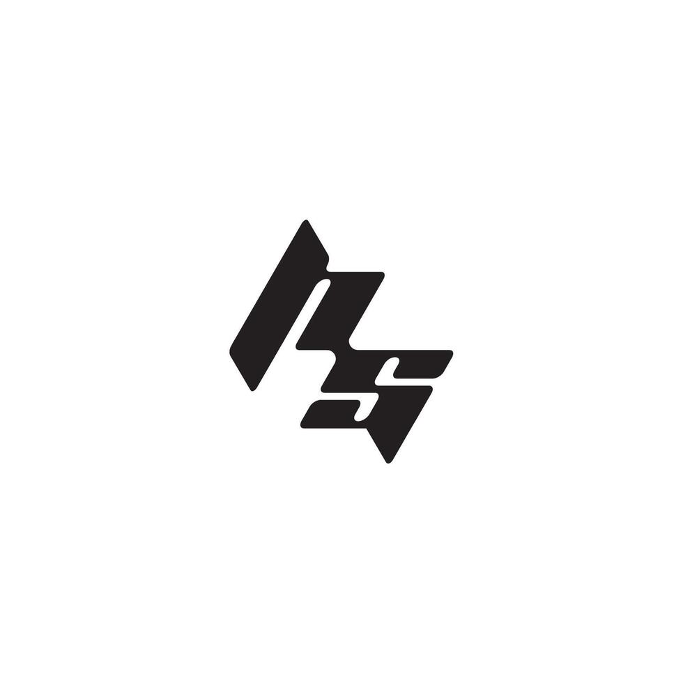 monogram initial logo dynamic and cool design SH esport concept letter vector
