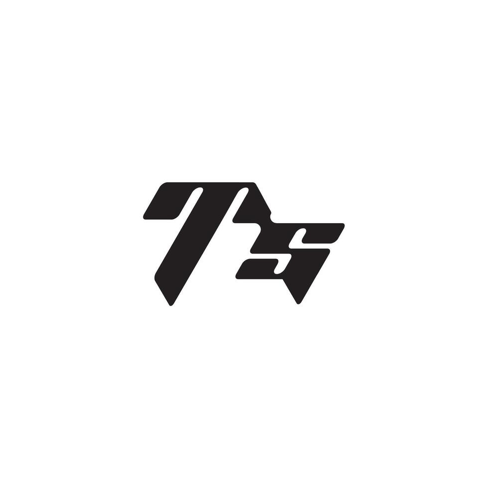monogram initial logo dynamic and cool design ST esport concept letter vector