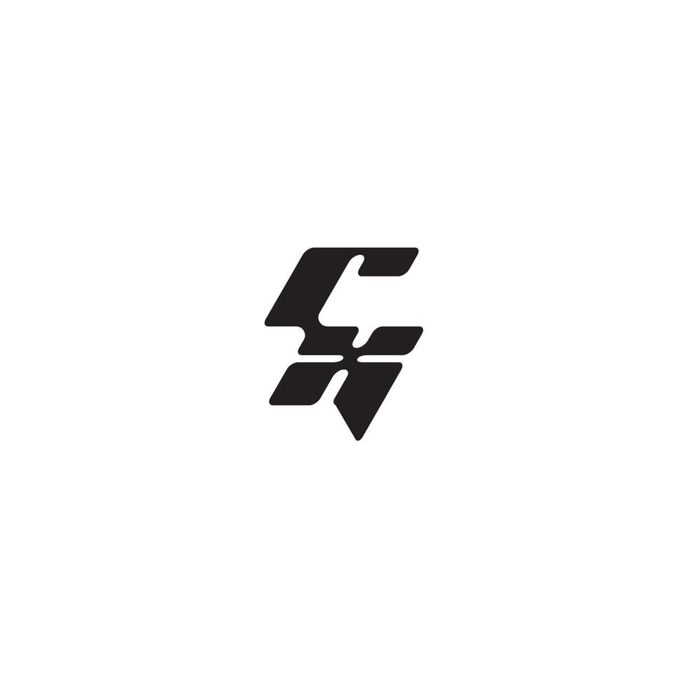 XR letter dynamic and cool design esport concept monogram initial logo vector