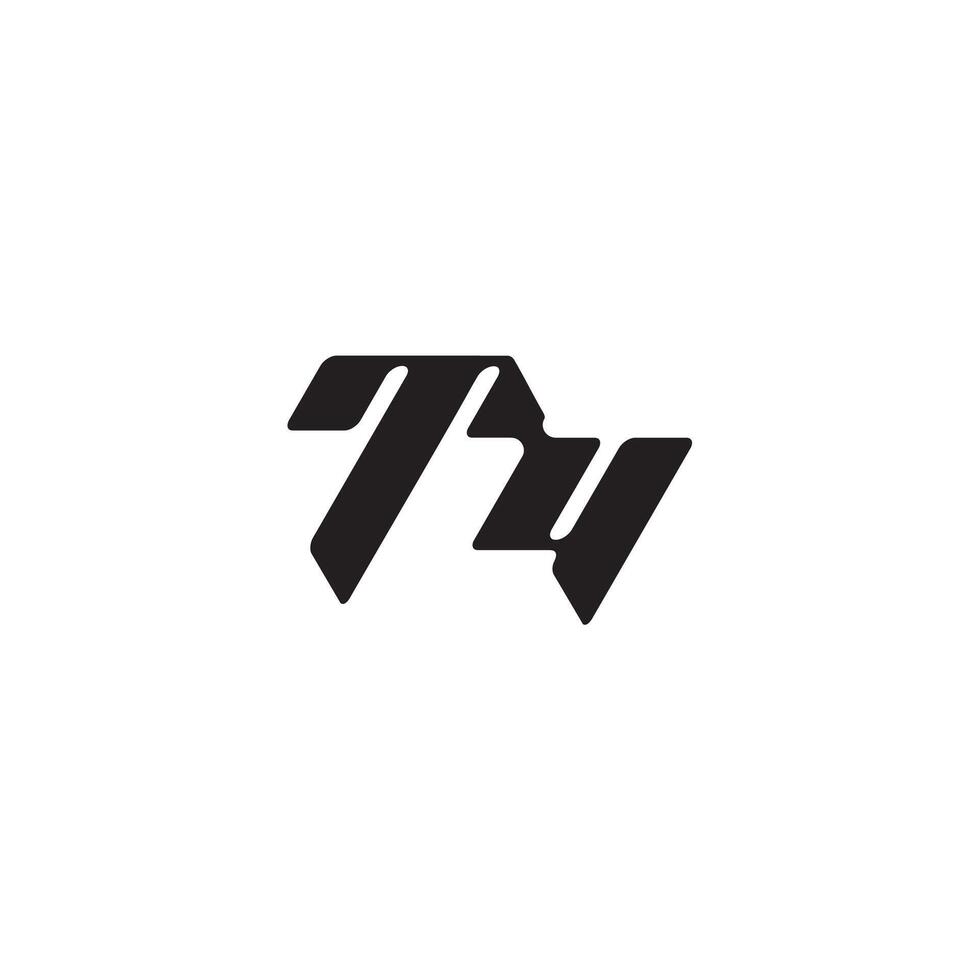 YT letter dynamic and cool design esport concept monogram initial logo vector