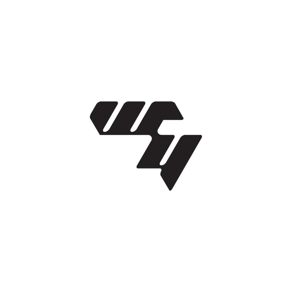 YW letter dynamic and cool design esport concept monogram initial logo vector