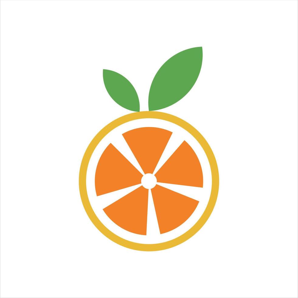 orange logo template vector